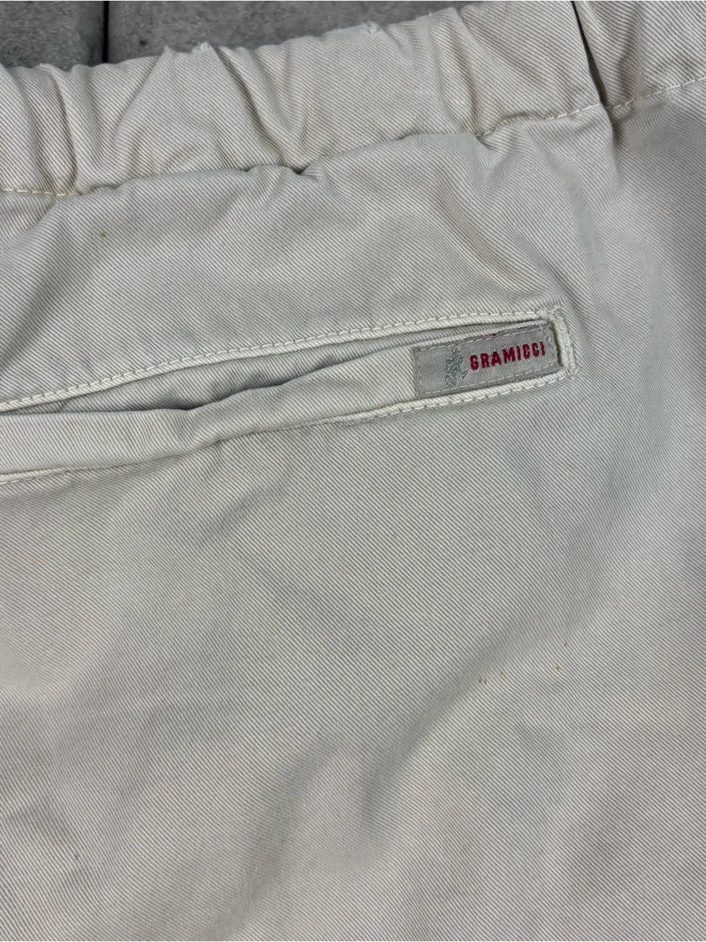 Vintage Gramicci Men's Tan and Cream Shorts